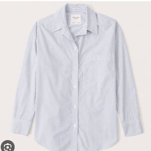Abercrombie Poplin Button Up Shirt M